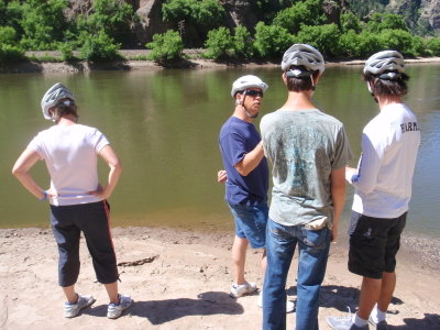 Water just before the Shoshone Dam.